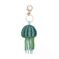 Stylish Rhinestones Beaded Jellyfish Pendant Bag Charm 6W10BBC812