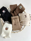 Cute Cartoon Embroidered Velvet Crew Socks 6W8FSO889