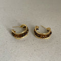 Tiger Eye Stone Stud Earrings - DippedShop Wholesale - #2931
