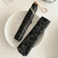 Vintage Floral Print Lightweight Folding Compact Umbrella MK2MBFN6Z11UL08