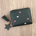 Heart Embroidery Coin Purse - DippedShop Wholesale - #9651