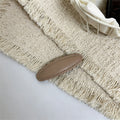 Simple PU Leather Rectangle Snap Hair Clip 6W6HCP1624