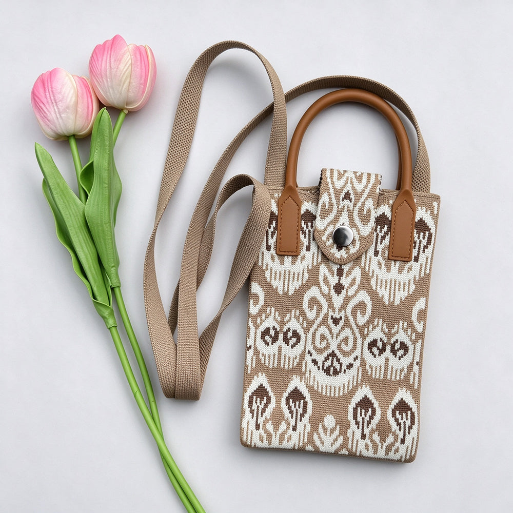 Vintage Ethic Style Knit Crossbody - DippedShop Wholesale - #6755