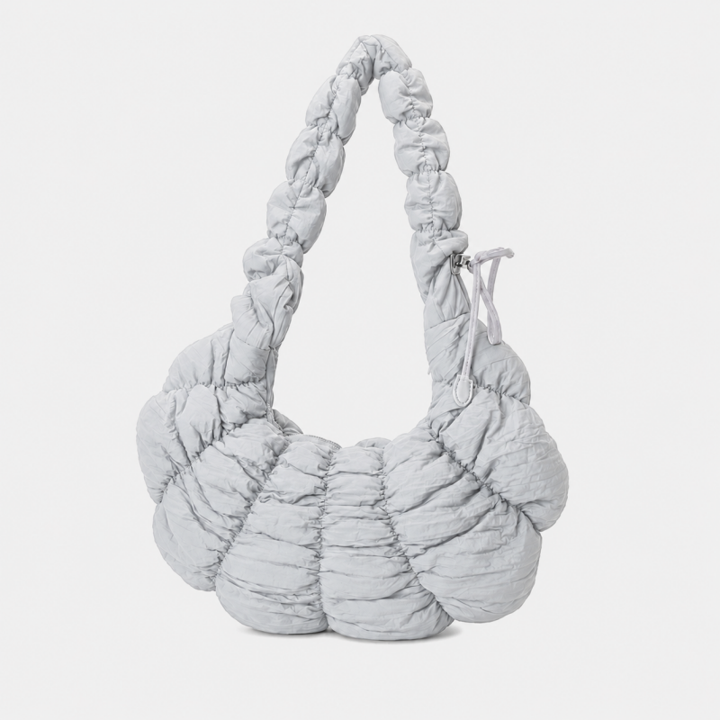 Casual Puffer Ruched Large Capacity Crescent Bag 6W10BBG1802