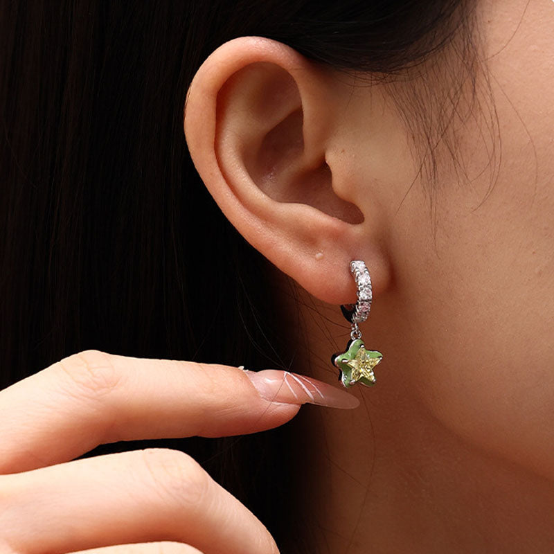 Star Pendant Stud Earrings - DippedShop Wholesale - #6739