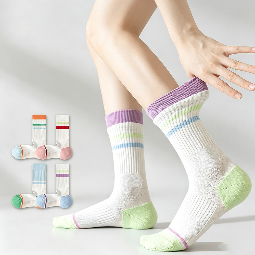 Breathable Cotton Crew Socks - DippedShop Wholesale - #1027