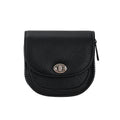 Elegant Zip Solid Color Leather Short Wallet 6W10BWB361