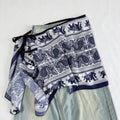 Vintage Asymmetrical Tie Waist Hip Scarf  Wrap 6W1SL46