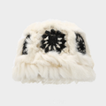 Stylish Hand Crochet Fur Bucket Hat 6W6HAT676