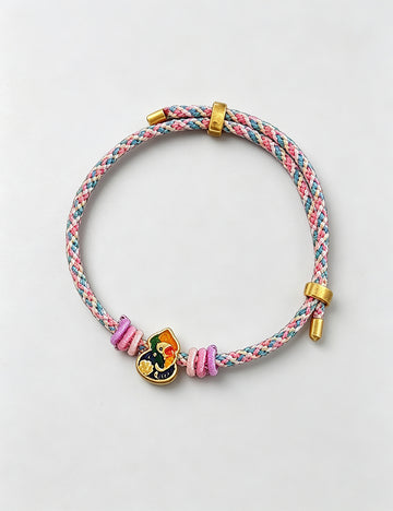 Stylish Handmade Weave Enamel Floral Bracelet 6W6JBR674