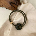 Minimalist Resin Bead High Stretchy Hair Tie 6W6HSR465
