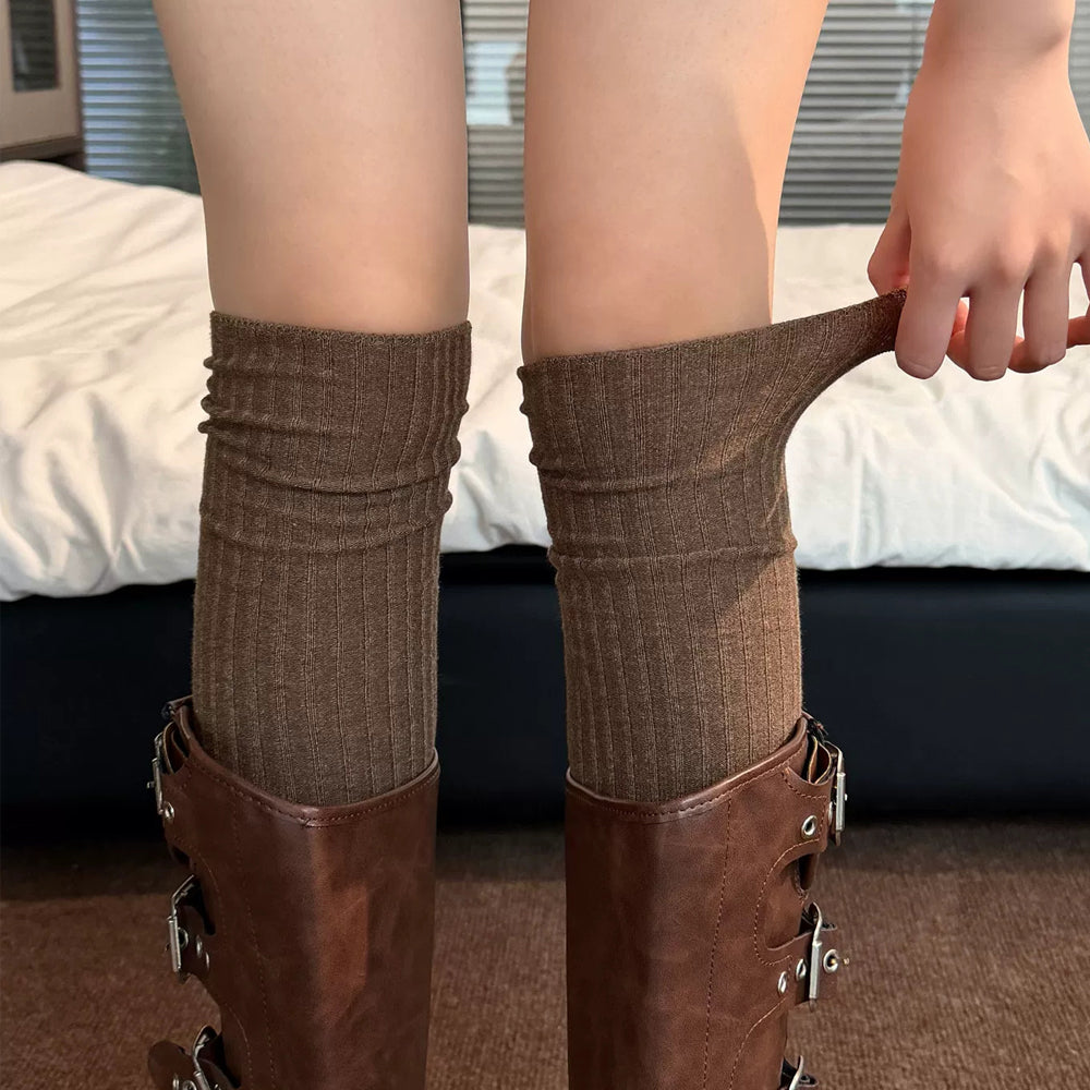 Ribbed Over Knee Socks - DippedShop Wholesale - #0115