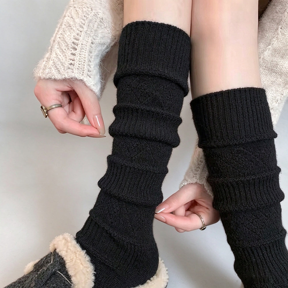 Diamond Knit Mid-Calf Socks - DippedShop Wholesale - #6915