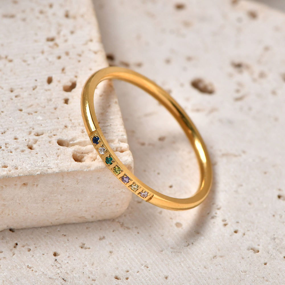 Cubic Zircon Finger Ring - DippedShop Wholesale - #7235