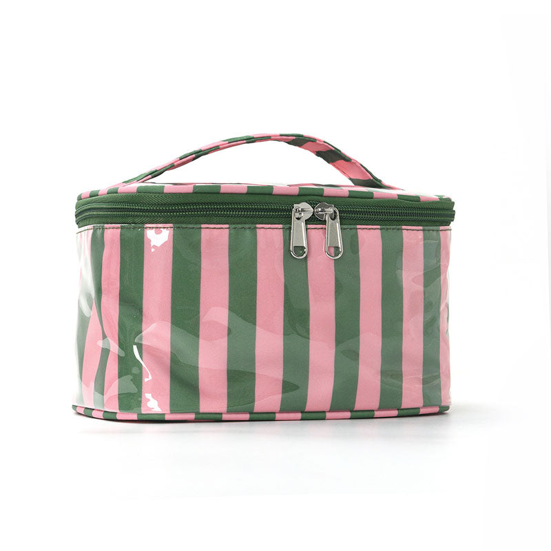 Color Block Striped Makeup Bag - DippedShop Wholesale - #0051