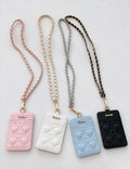Quilted Heart Card Wallet - DippedShop Wholesale - #4979
