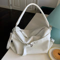 Solid Color PU Shoulder Bags - DippedShop Wholesale - #8083