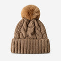 Minimalist Solid Color Fold-Over Cuff Knit Hat 6W6HAT632