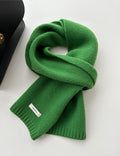 Minimalist Solid Color Versatile Warm Knit Scarf 6W6NSC89