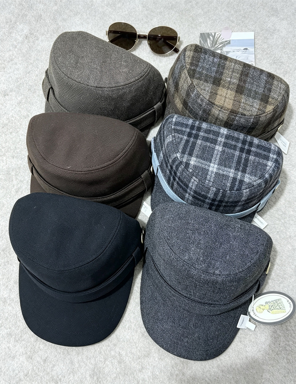 Retro Plaid Color Block Outdoor Baseall Cap 6W6HAT798