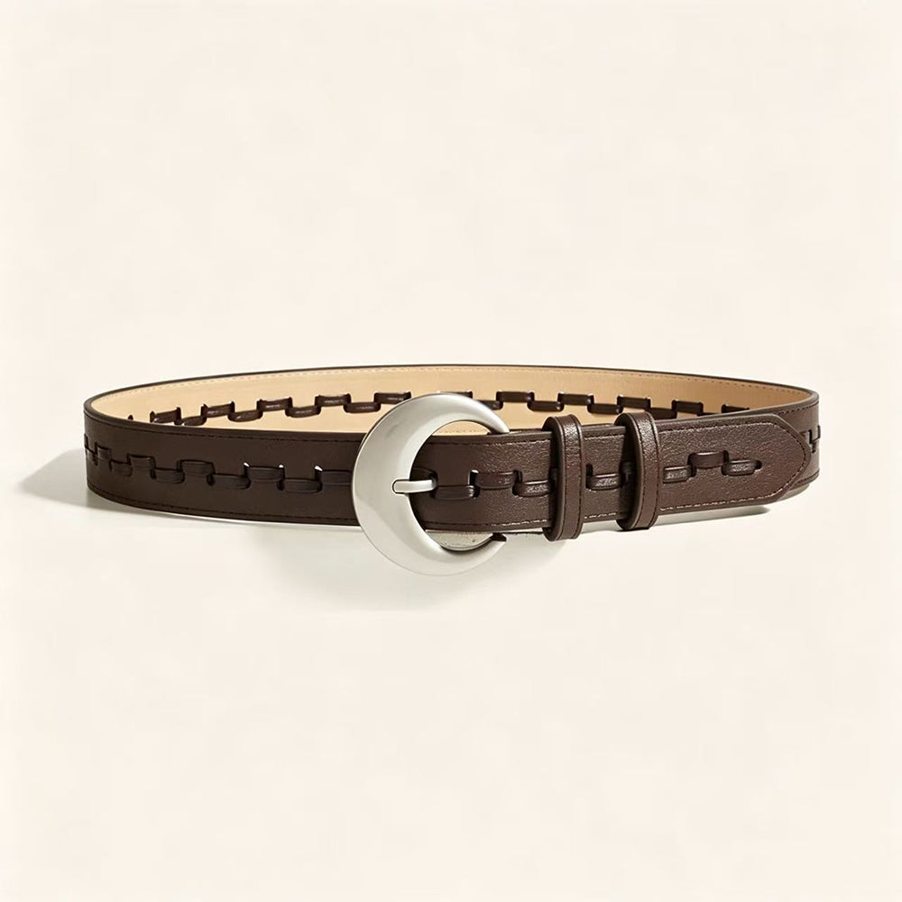 Fashion Hollow Out Wovven PU Leather Belt 6W6JBT225