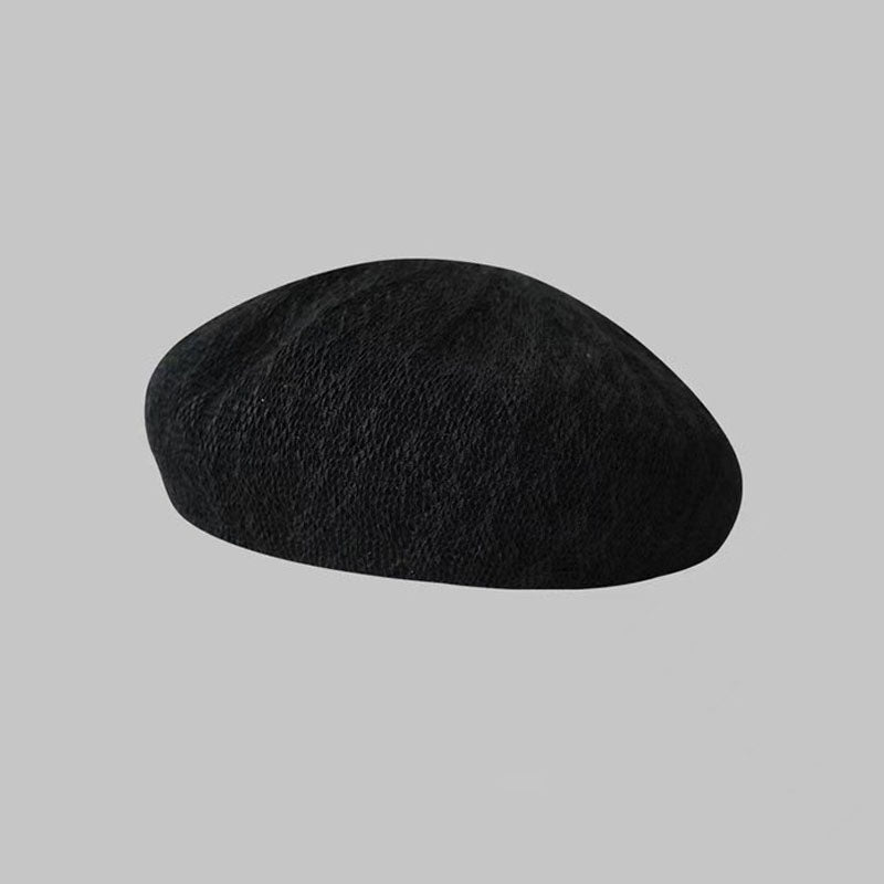 Dopamine Mesh Solid Color Beret Hat MK2COK6W6HAT366