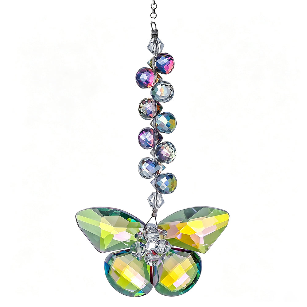 Sparkly Crystal Butterfly Bead Hanging Sunatcher 6H7HLS189