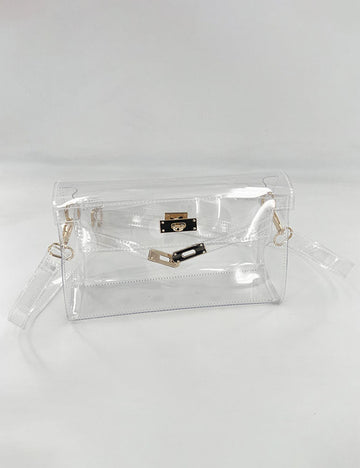 Trendy Clear Jelly Stdium Approved Tote Bag 6W10BBG2120
