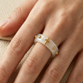 Resin Cross Bead Ring - DippedShop Wholesale - #9891