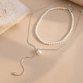 Double Layer Pearl Necklace - DippedShop Wholesale - #0499