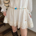 Bohemian Round Ring Braided Rope Waist Belt 6W6JBT200