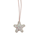 Chic Pearl Rhinestones Starfish Pendant Keychain 6W10BBC805