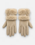 Classic Solid Color Touch Screen Thicken Gloves 6W6GLO99