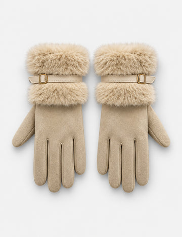 Classic Solid Color Touch Screen Thicken Gloves 6W6GLO99