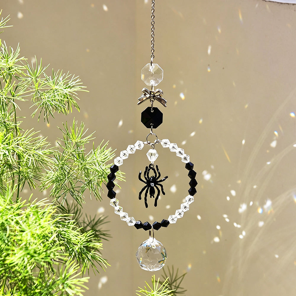 Halloween Spider Sun Catcher Wind Chime 6H7HLS202