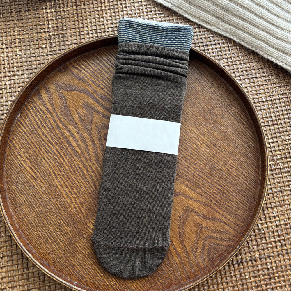 Plaid Slouchy Crew Socks - DippedShop Wholesale - #4451