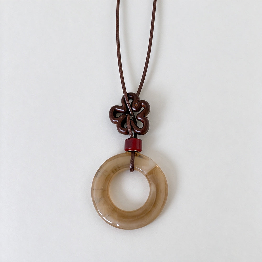 Irregular Resin Pendant Necklace - DippedShop Wholesale - #9267