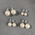 Elegant Natural Pearl Stud Earring 6W6JER575