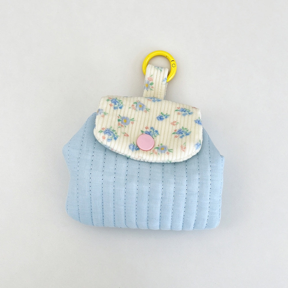 Floral Corduroy Flap Mini Pouch 6W10BWB387