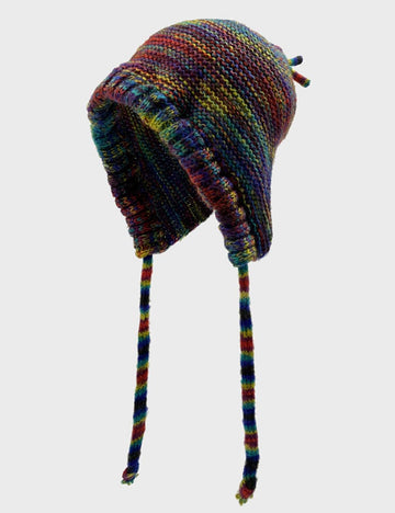 Colorful Knit Long Tassel Warm Ear Flap Beanie DP25G727
