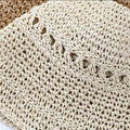 Straw Hollow Bucket Hat - DippedShop Wholesale - #3107