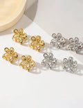 ELegant Hollow Out Metal Flower Mini Hair Claw MK2MBEP6W6HCP371