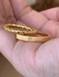 Celestial Gold Band Ring - DippedShop Wholesale - #4291