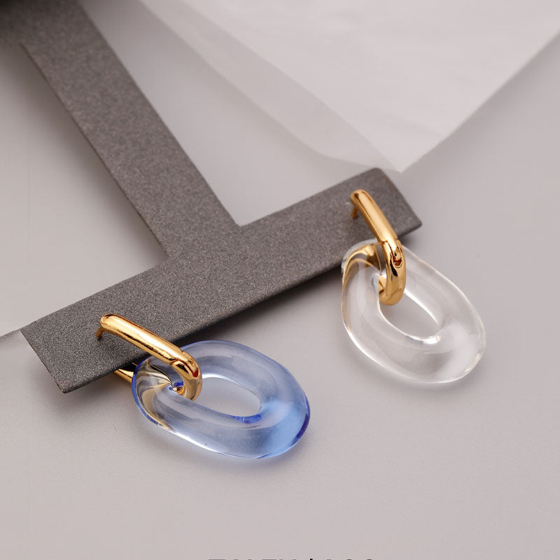 Chunky Gold Dangle Earrings - DippedShop Wholesale - #8931