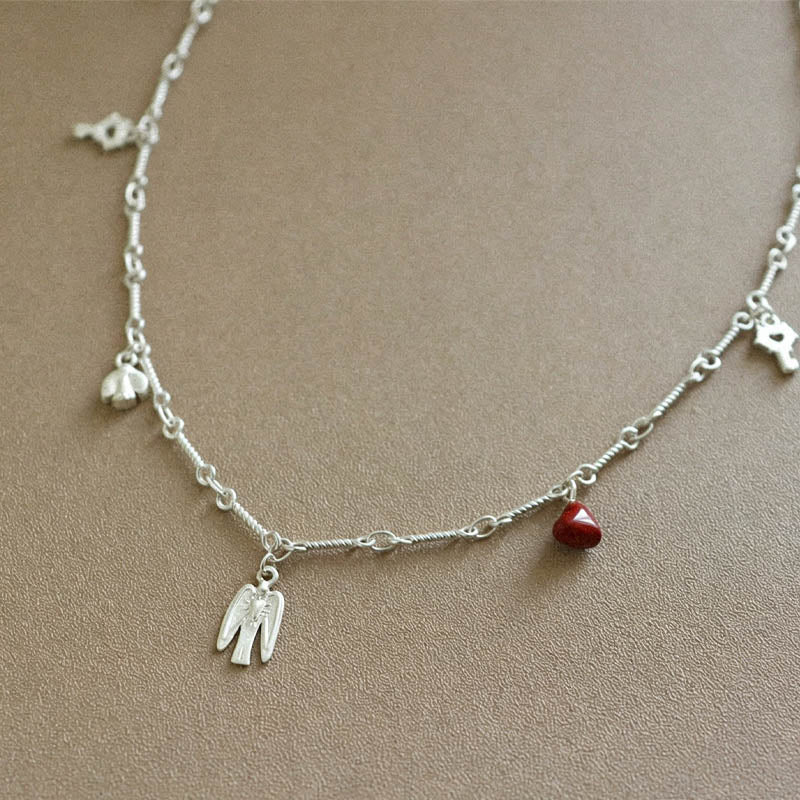 Silver Bird Pendant Choker - DippedShop Wholesale - #3011