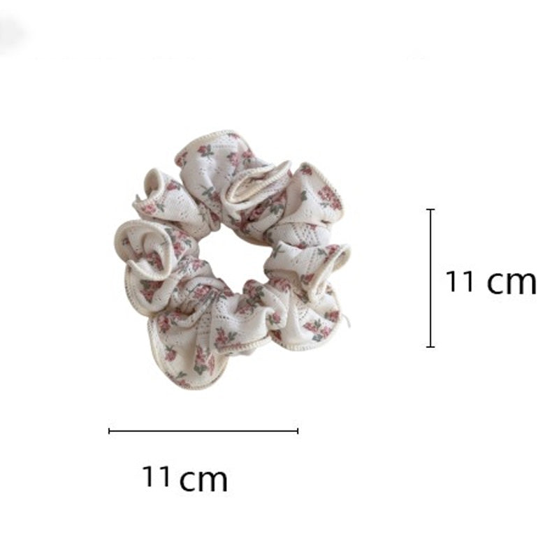 Beige Lace Floral Hair Ties - DippedShop Wholesale - #1299