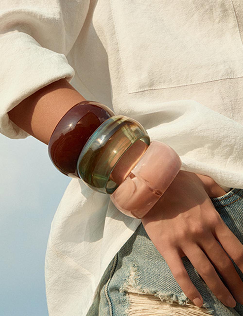 Vintage Acrylic Statement Bracelet - DippedShop Wholesale - #0243