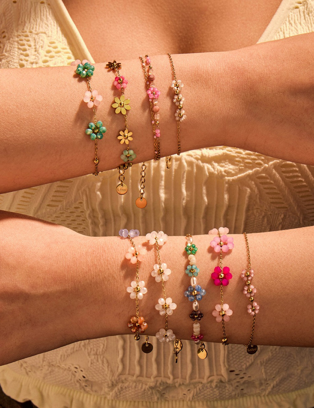 Elegant Gold Plated Daisy Link - DippedShop Wholesale - #5747