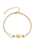 Elegant Butterfly Gold Plated - DippedShop Wholesale - #7619