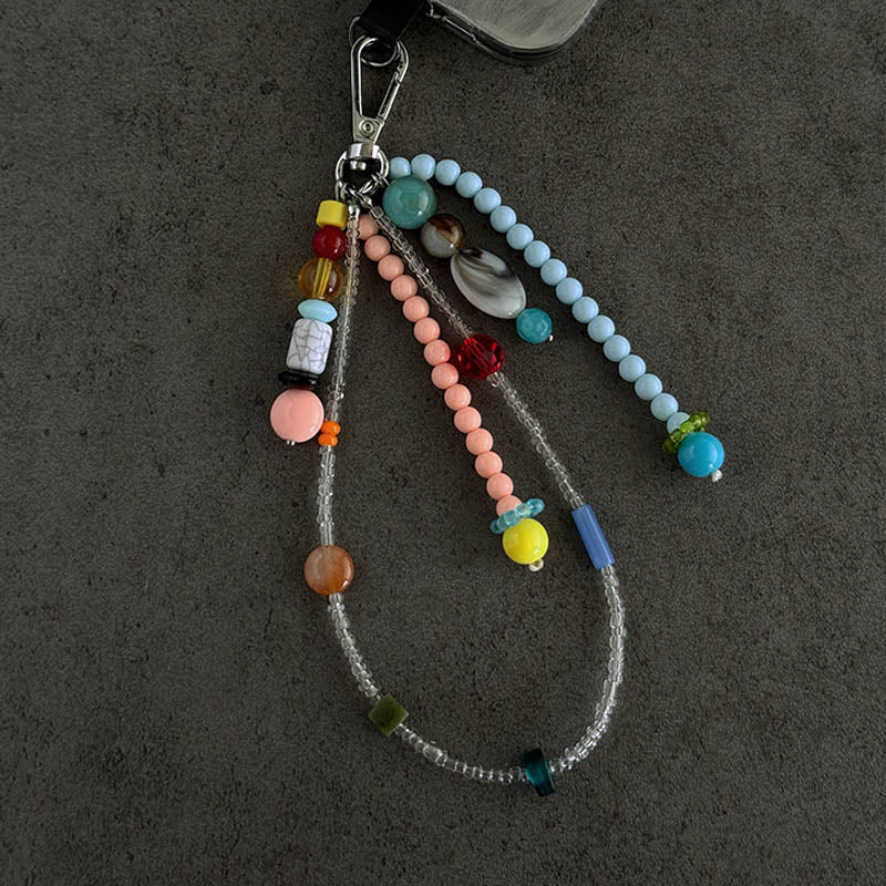 Colorful Bead Tassel Keychain - DippedShop Wholesale - #3523